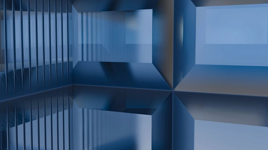 Futurystyczna wizualizacja przepływu danych w wirtualnej rzeczywistości.